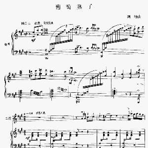 二胡谱 | 葡萄熟了 二胡 钢琴伴奏 周维