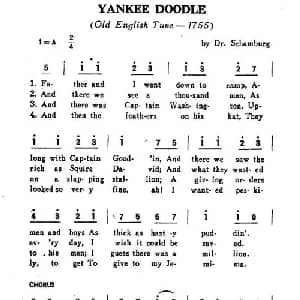 yankee doodle 美国 _外国歌谱