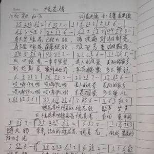 槐花情_歌曲简谱_词曲:袁进德 袁进德