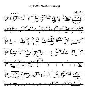 萨克斯谱 | 四十八首旋律练习曲之十九