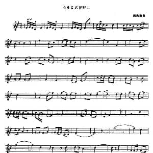 小提琴谱 | 在希望的田野上 施光南