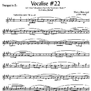 Bordogni Vocalise #22 小号 Marco Bordogni