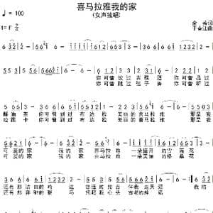 喜马拉雅我的家_歌谱投稿_词曲:余秀 于春江