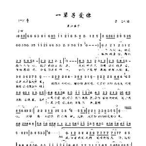 一辈子爱你_歌曲简谱_词曲:李全 李全