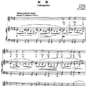 秘密_外国歌谱_词曲:吴彦飞译 俞子正配词 沃尔夫