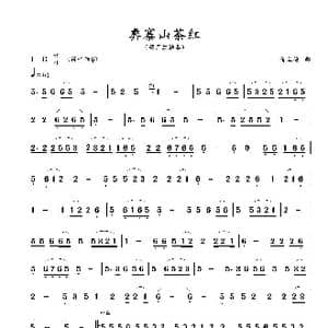 彝寨山茶红_歌谱投稿_词曲: 蒋立德