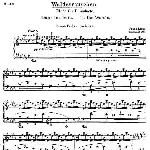 李斯特音乐会练习曲 S145 钢琴谱 李斯特