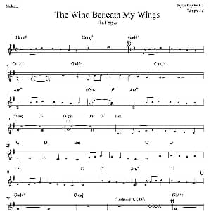 电子琴谱 | The Wind Beneath My Wings
