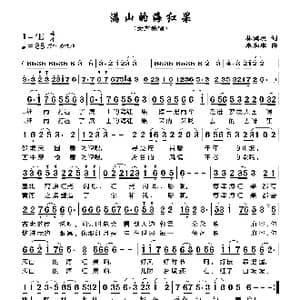 满山的海红果_歌曲简谱_词曲:林鸿旭 朱加农