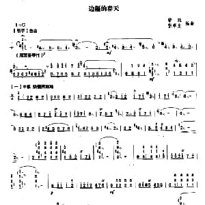 扬琴谱 | 边疆的春天 柴珏 张学生 编曲