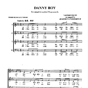 DANNY BOY_外国歌谱