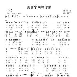 美丽宁南等你来_歌曲简谱_词曲:徐环宙 鲁新华