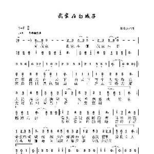 我家在白城子_歌谱投稿_词曲:朱清彦 朱清彦