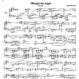 天使组曲 钢琴谱 亚斯托尔 皮亚佐拉