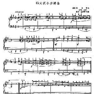 手风琴谱 | G大调小步舞曲 德 贝多芬
