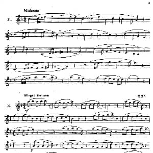 萨克斯谱 | 萨克斯练习曲合集 2—21.22.