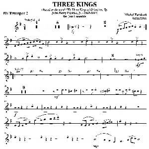 THREE KINGS 第二降B小号分谱