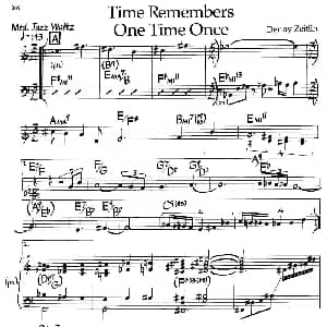 Time Remembers One Time Once 钢琴谱