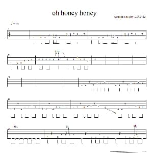 oh honey honey 吉他谱 陈庆祥 阿牛