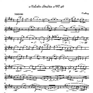 萨克斯谱 | 四十八首旋律练习曲之四十六