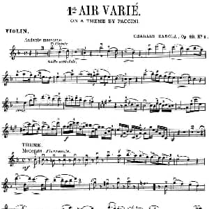 小提琴谱 | AIR VARIE 丹克拉