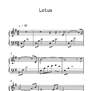 Lotus 钢琴谱
