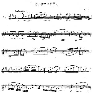 萨克斯谱 | 萨克斯练习曲合集 3—41 打分拍的6/8拍练习 海涅