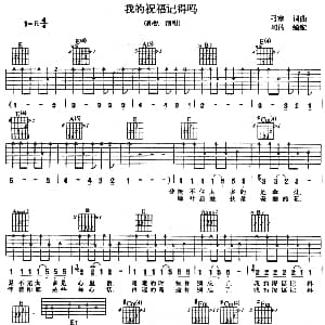 我的祝福记得吗 吉他谱 孙悦 刁寒 刁寒