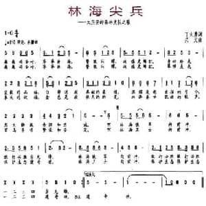 林海尖兵_民歌简谱_词曲:丁大勇 兴文