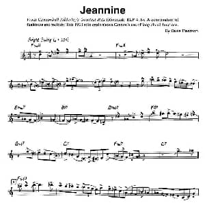 萨克斯谱 | Jeannine