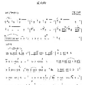 笛子谱 | 南山吟 俞良模