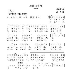 老树与小鸟_歌曲简谱_词曲:石启荣 谢伟