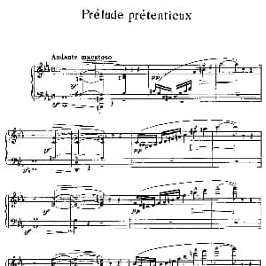 Prelude Pretentieux 钢琴谱 吉奥阿基诺 罗西尼