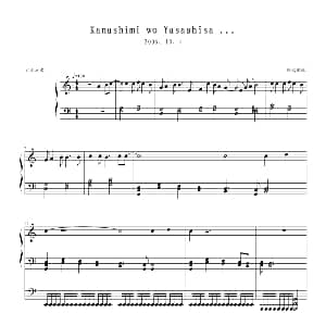 Kanashimi wo Yasashisa ... 钢琴谱 风鸣