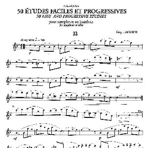 萨克斯谱 | Guy Lacour 50 首萨克斯练习曲之33 Guy Lacour