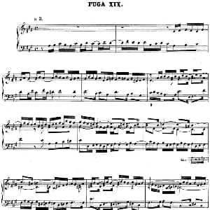 巴赫 平均律钢琴曲集 第二卷 之赋格曲 钢琴谱 巴赫