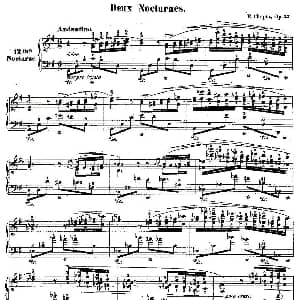 G大调夜曲Op.37－2 钢琴谱 肖邦