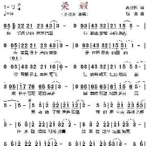 荣耀_歌谱投稿_词曲:高晓松 钱雷