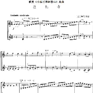 小提琴谱 | 霍曼 小提琴基础教程 选曲 胜利者 二重奏 德 弗勒利希