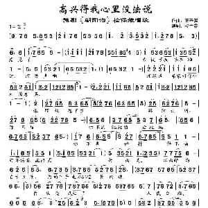 豫剧谱 | 高兴得我心里没法说 朝阳沟 栓保娘唱段 王基笑