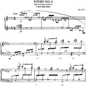 Etude 6 I Got Rythm 钢琴谱 乔治 格什温
