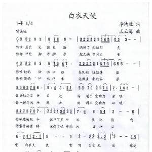 白衣天使_歌谱投稿_词曲:李琦胜 王云海