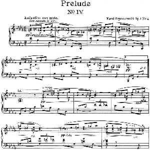 希曼诺夫斯基 9首钢琴前奏曲 Op.1 No.4 钢琴谱 希曼诺夫斯基