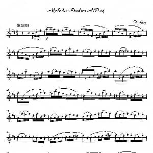 萨克斯谱 | 四十八首旋律练习曲之十四