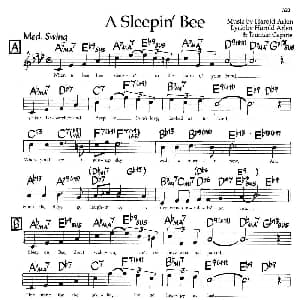 A Sleepin'Bee 钢琴谱