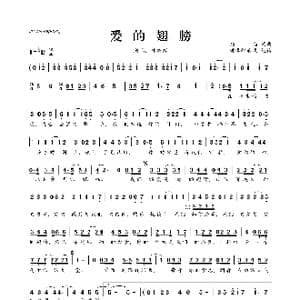 爱的翅膀_歌曲简谱_词曲:磊磊 磊磊