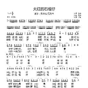火红的石榴仔_歌曲简谱_词曲:魏光 魏光