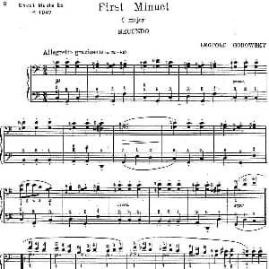 7 Ancient Dances 4H 四手联弹 钢琴谱 里奥鲍尔德 戈多夫斯基