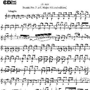 小提琴谱 | 6 Violin Sonatas and Partitas 5.Sonata No.3 in C Major Urtext edition J S Bach 巴赫