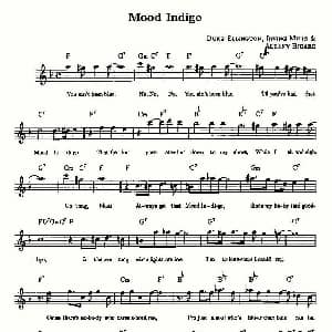 萨克斯谱 | Mood Indigo